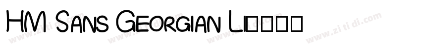 HM Sans Georgian Li字体转换